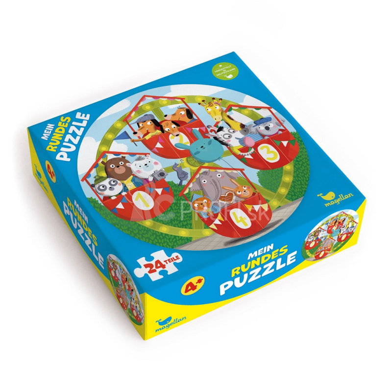 Magellan Round Puzzle Zvieratá na ruskom kolese