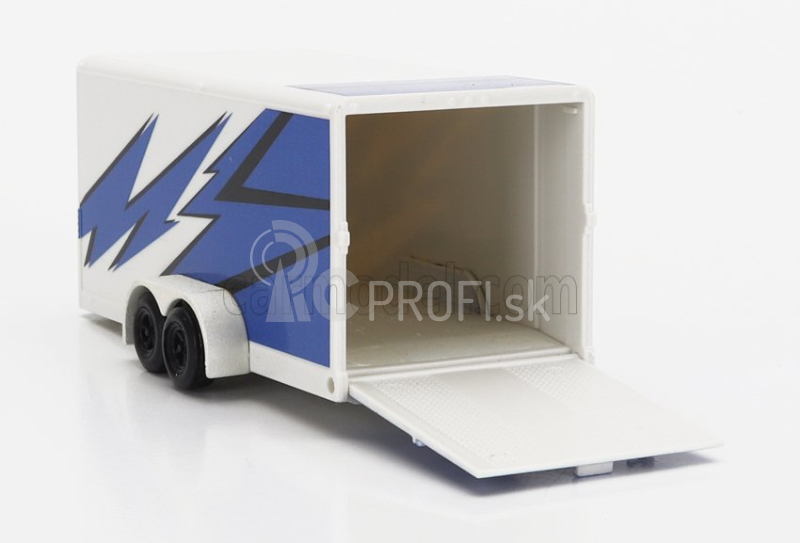 Maisto Chevrolet 1500 Pick-up With Trailer Car Transporter + Subaru Brx 2019 1:64 modro-biela