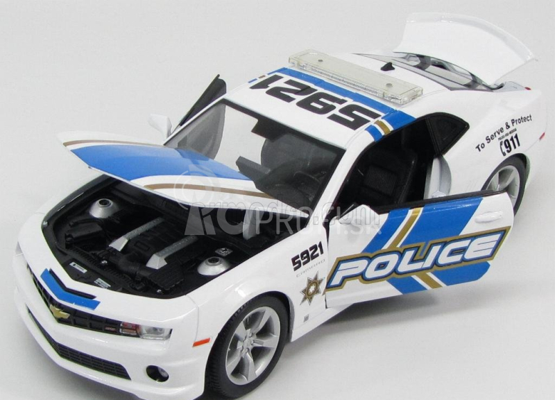 Maisto Chevrolet Camaro Ss Rs Police Fire Medical 2010 1:18 bielo-modrá