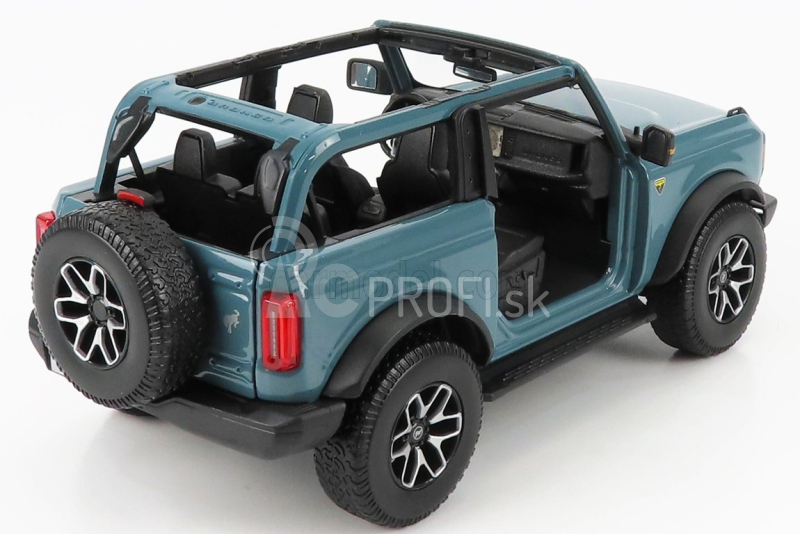 Maisto Ford USA Bronco Badlands Without Doors 2021 1:18 Blue