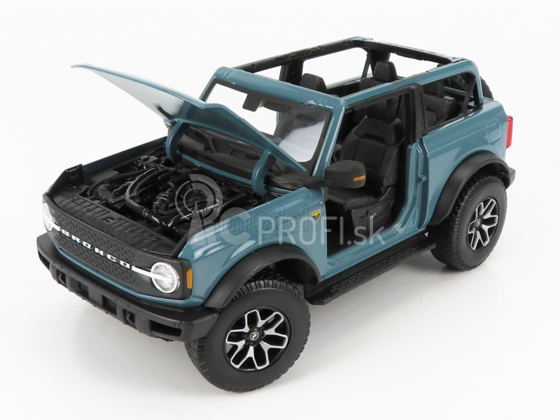 Maisto Ford USA Bronco Badlands Without Doors 2021 1:18 Blue