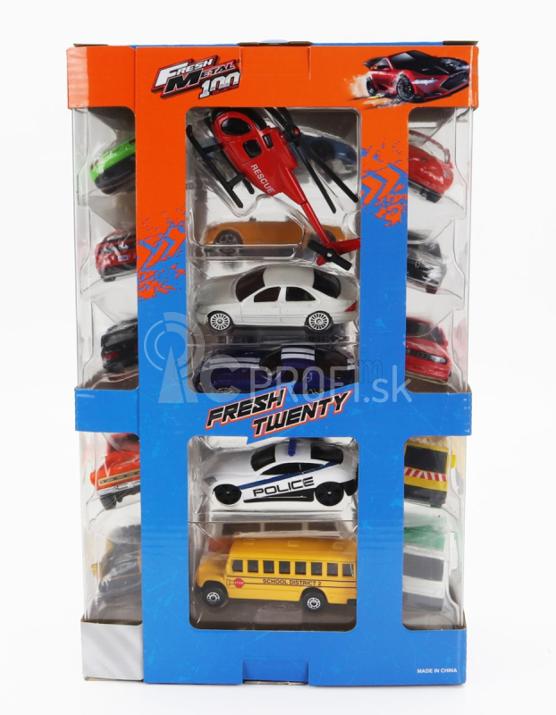 Maisto Ford USA Set Assortment 20 Cars Pieces 1:64 rôzne