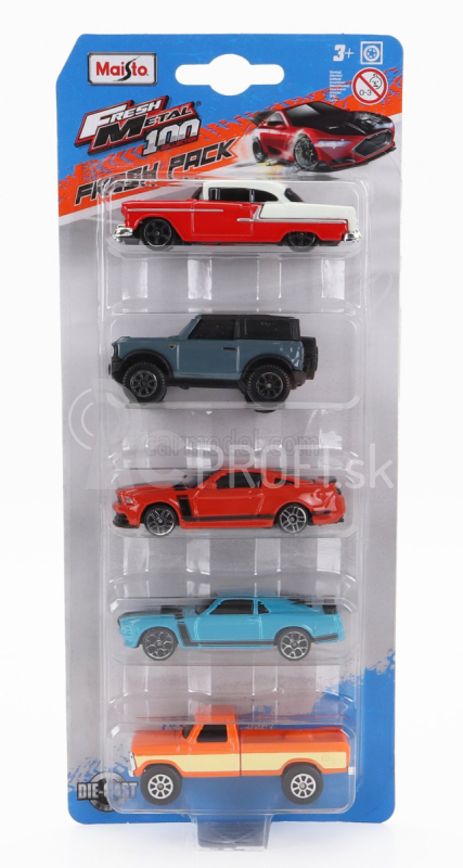 Maisto Ford USA Set Assortment 5 Cars Pieces 1:64 rôzne