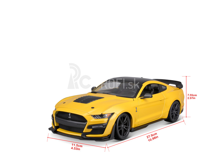 Maisto Mustang Shelby GT500 2020 1:18 žltá