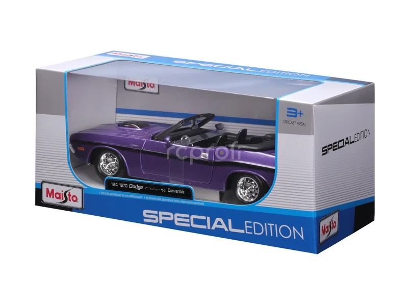 Maistoge Challenger R/T Cabrio 1970 1:24 fialová metalíza