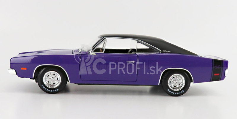 Maisto Dodge Charger R/t Coupe 1969 1:18 Purple Met