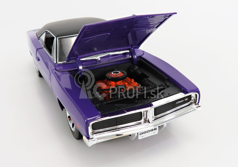 Maisto Dodge Charger R/t Coupe 1969 1:18 Purple Met