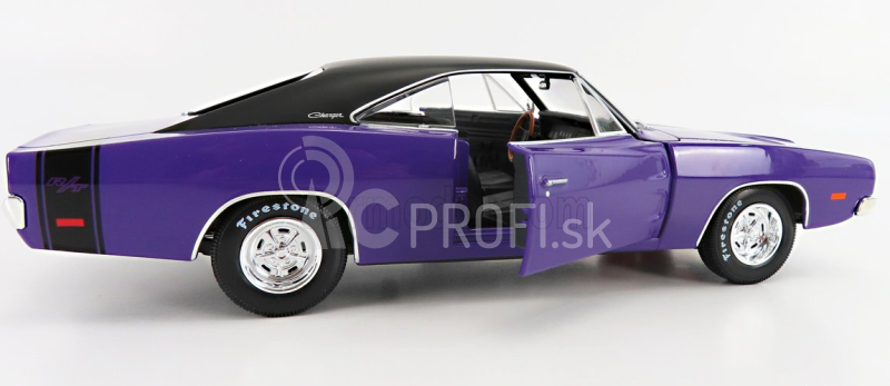 Maisto Dodge Charger R/t Coupe 1969 1:18 Purple Met