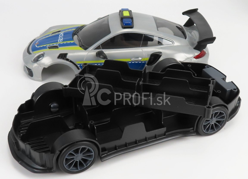 Majorette Porsche 911 991 Gt3 Rs Coupe Polizei 2013 + 911 Gt3 Rs v mierke 1:16 strieborná modrá