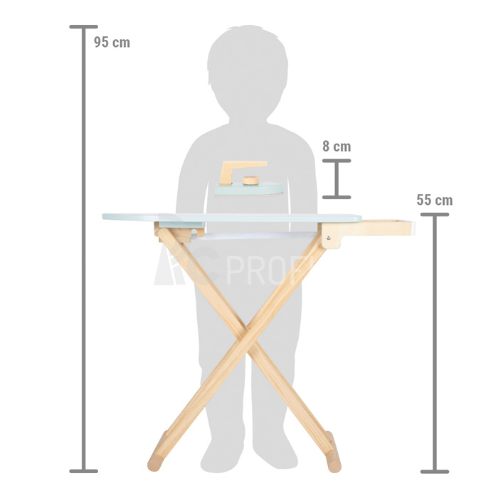 malá detská žehliaca doska so žehličkou