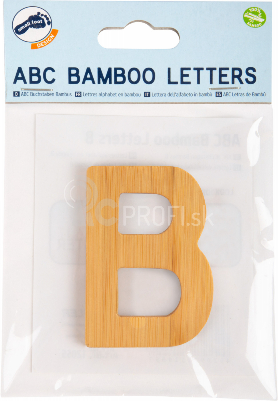 Malá noha Bamboo písmeno B