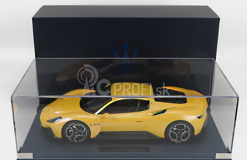 Maserati modely Maserati Mc20 2020 - Con Vetrina - S vitrínou 1:12 Giallo Genio - žltá