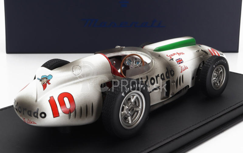 Maserati modely Maserati Tipo 420 M/58 Eldorado N 10 500 Miglia Monza (po závodnej verzii) 1958 Stirling Moss - Ralph Liguori 1:18 Biela