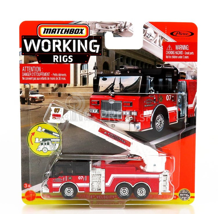 Matchbox Sada nákladných vozidiel 8 kusov - 2x Garbage King Xl - Scala Fire Engine - 3x Gmc 3500 - 2x C8500 Trimming 1:64 Rôzne