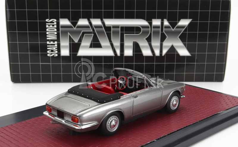 Matrix modely v mierke 1:43 Alfa romeo Giulia Gtc Cabriolet Open 1964 Strieborná