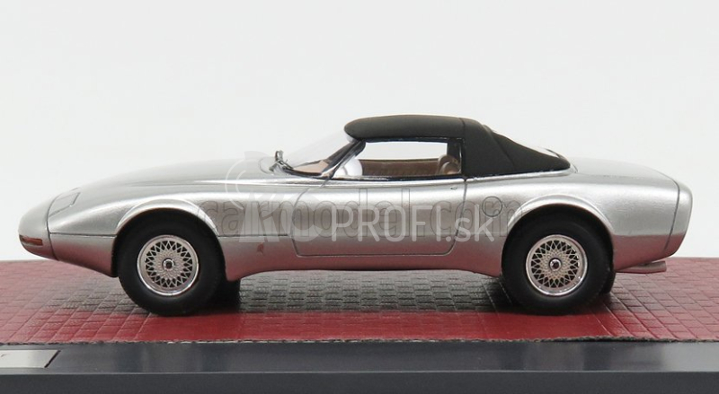 Matrix modely v mierke 1:43 Jaguar Xj Spider Concept Pinifarina Closed 1978 Strieborná