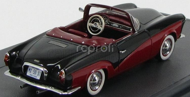 Matrix modely v mierke 1:43 Volkswagen Rometsch Lawrence Cabriolet 1959 čierna červená