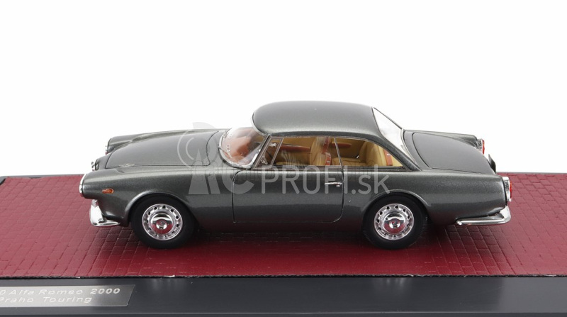 Matrix modely v mierke Alfa romeo 2000 Praho Touring 1960 1:43 Sivá