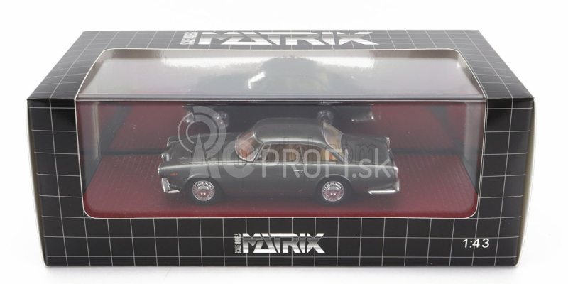 Matrix modely v mierke Alfa romeo 2000 Praho Touring 1960 1:43 Sivá