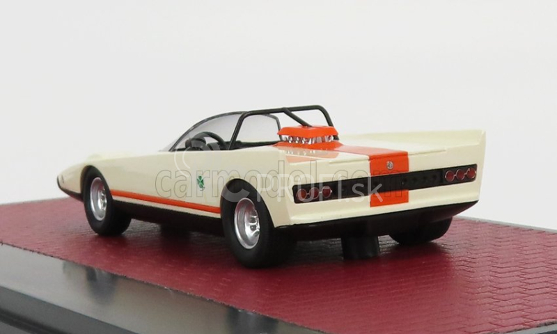 Matrix modely v mierke Alfa romeo 33 Spider Speciale Cuneo 1971 1:43 Biela