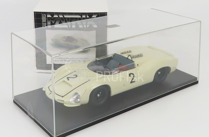 Matrix scale models Porsche 910-8 Bergspider N 2 1967 1:18 Biela