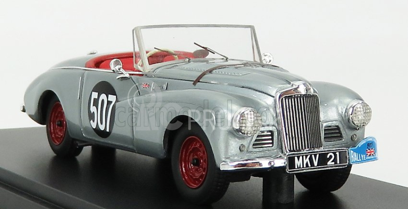 Matrix scale models Sunbeam Alpine N 507 Rally Des Alpes Open 1953 S.moss - J.cutts 1:43 Silver