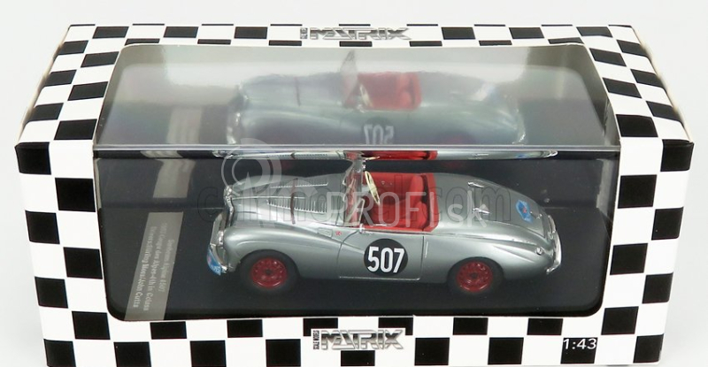 Matrix scale models Sunbeam Alpine N 507 Rally Des Alpes Open 1953 S.moss - J.cutts 1:43 Silver