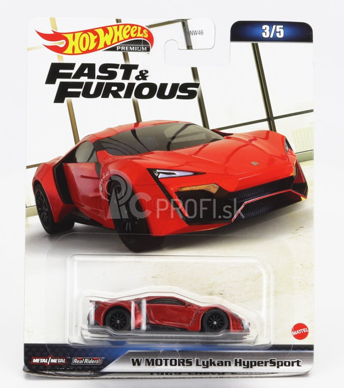 Mattel Hot Wheels Chevrolet Set Assortment 10 kusov Fast & Furious 1:64 Rôzne