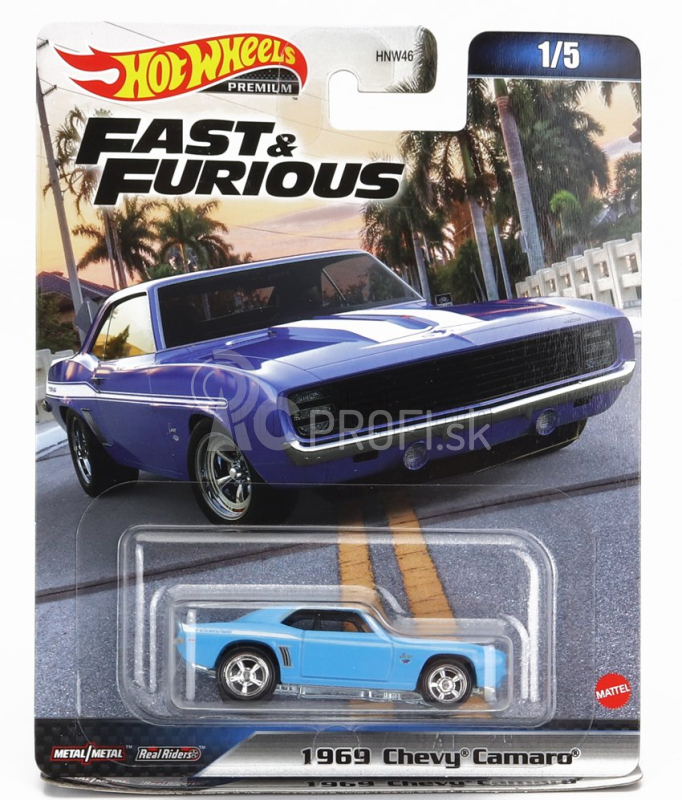 Mattel Hot Wheels Chevrolet Set Assortment 10 kusov Fast & Furious 1:64 Rôzne