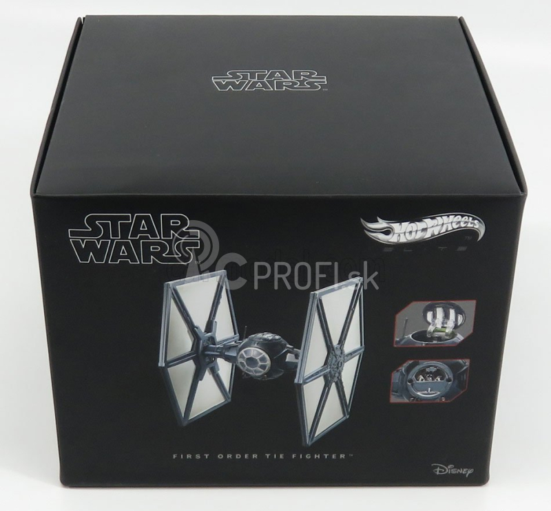 Mattel hot wheels Star wars Fighter Starship - First Order Tie Fighter - The Force Awakens - Il Risveglio Della Forza Episodio Vii 1:55 Black Silver