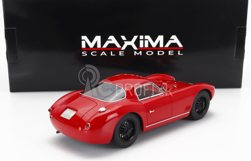 Maxima Alfa romeo Atl Sport Coupe 2000 1968 - čierne kolesá 1:18 Rosso Alfa Red