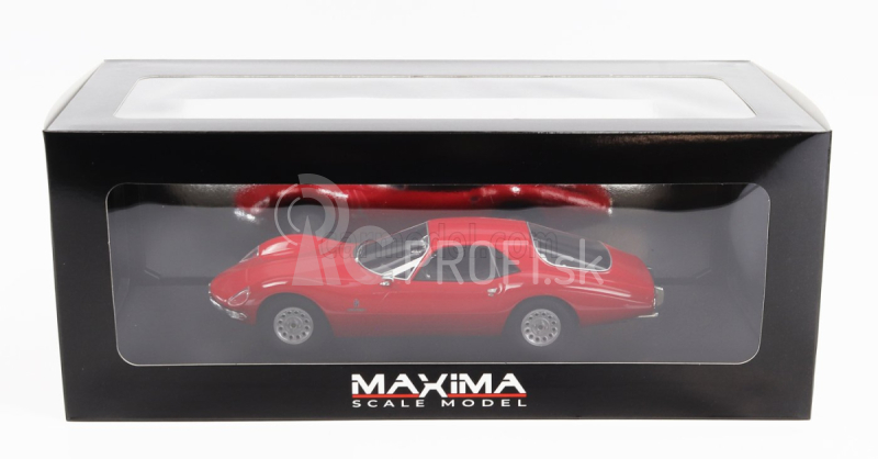 Maxima Alfa romeo Giulia Tz2 Coupe Pininfarina 1965 1:18 Alfa červená