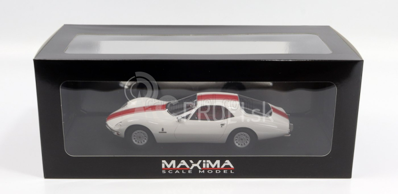 Maxima Alfa romeo Giulia Tz2 Coupe Pininfarina 1965 1:18 Biela červená