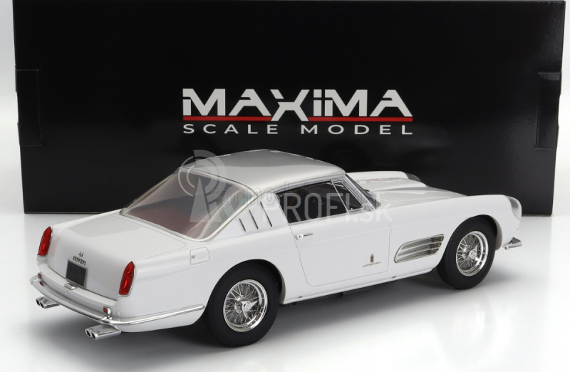 Maxima Ferrari 410 Superamerica Iii Series Pininfarina Coupe 1958 1:18 bielo strieborná