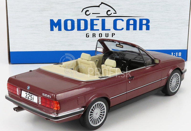 Mcg BMW radu 3 325i (e30) Cabriolet 1989 1:18 Červená