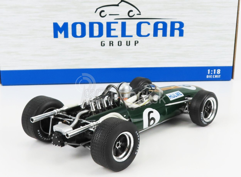 Mcg Brabham F1 Bt20 N 6 2nd British Gp 1966 Denny Hulme 1:18 British Racing Green