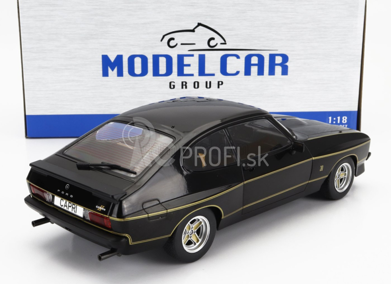 Mcg Ford england Capri Mkii Coupe Rhd 1975 1:18 čierna zlatá