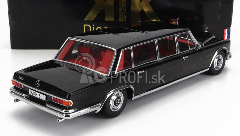 Mercedes benz triedy S 600 Lwb Pullman (w100) Willy Brandt - Georges Pompidou 1964 1:18 čierna