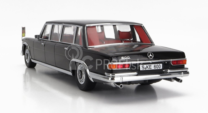 Mercedes benz triedy S 600 Lwb Pullman (w100) Willy Brandt - Georges Pompidou 1964 1:18 čierna