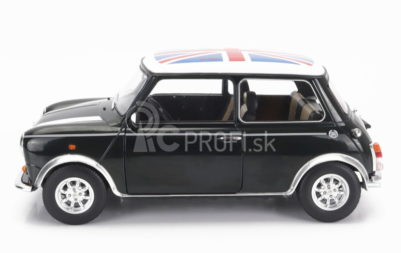 Mini Cooper Lhd 1992 s Union Jack 1:12 zelená biela