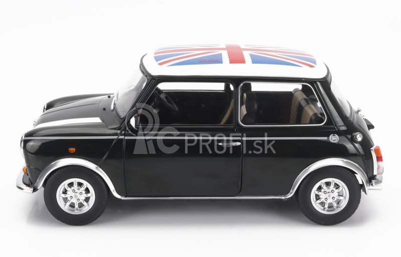 Mini Cooper Rhd 1992 s Union Jack 1:12 zelená biela