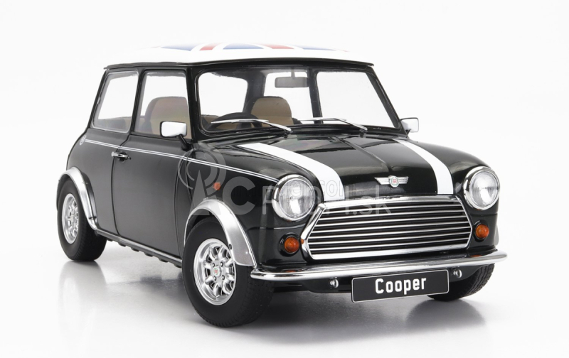 Mini Cooper Rhd 1992 s Union Jack 1:12 zelená biela