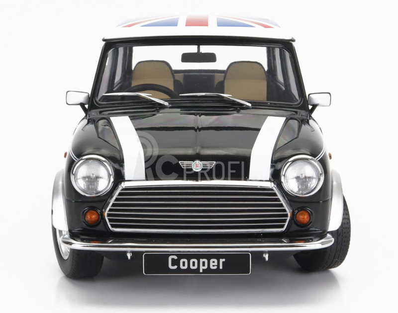 Mini Cooper Rhd 1992 s Union Jack 1:12 zelená biela