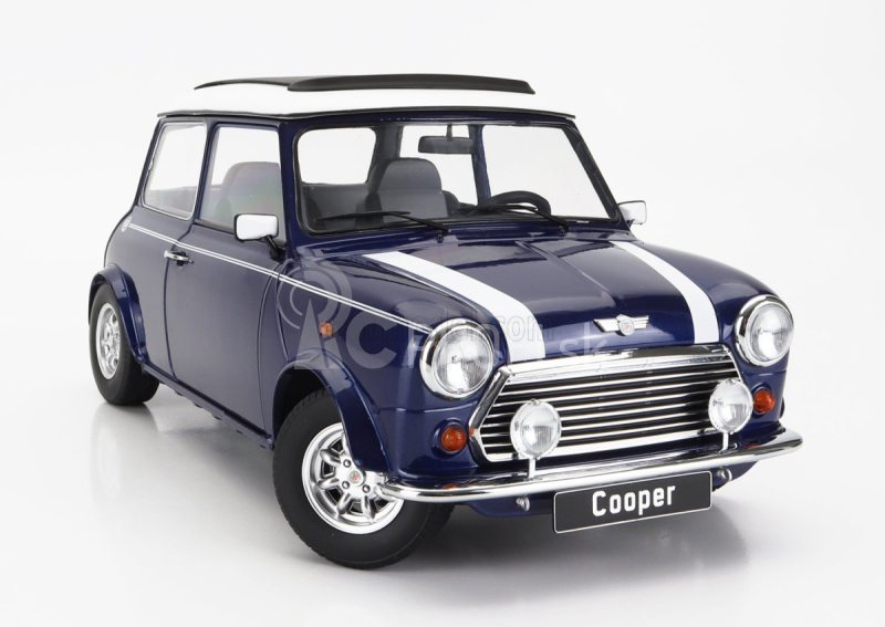 Mini Cooper Sunroof Lhd 1992 1:12 Blue Met White