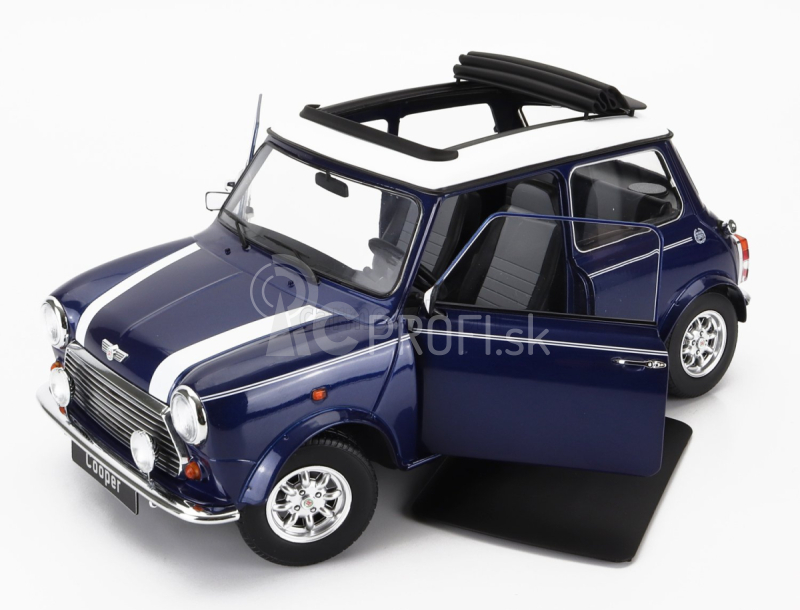 Mini Cooper Sunroof Lhd 1992 1:12 Blue Met White