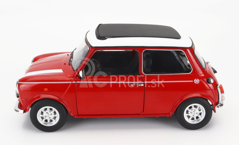 Mini Cooper Sunroof Lhd 1992 v mierke 1:12 červená biela