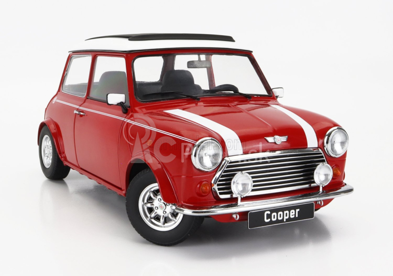 Mini Cooper Sunroof Lhd 1992 v mierke 1:12 červená biela