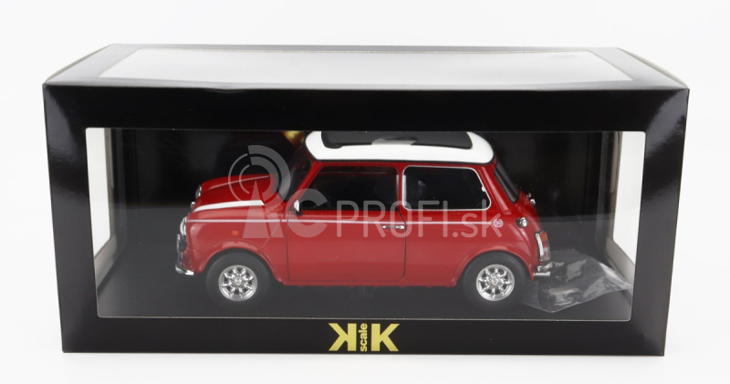 Mini Cooper Sunroof Lhd 1992 v mierke 1:12 červená biela