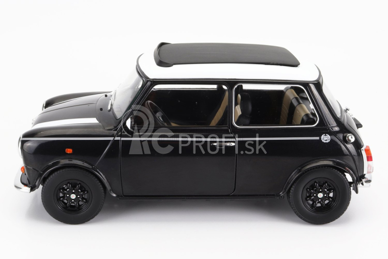 Mini Cooper Sunroof Lhd 1992 v mierke 1:12 čierna biela