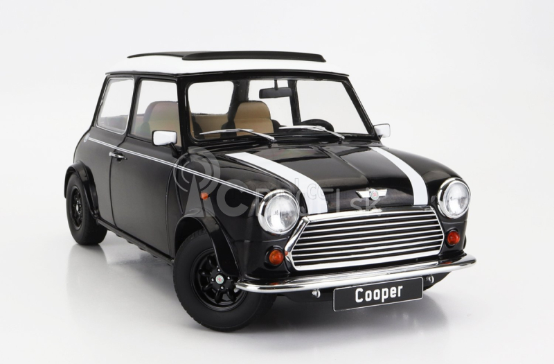 Mini Cooper Sunroof Lhd 1992 v mierke 1:12 čierna biela